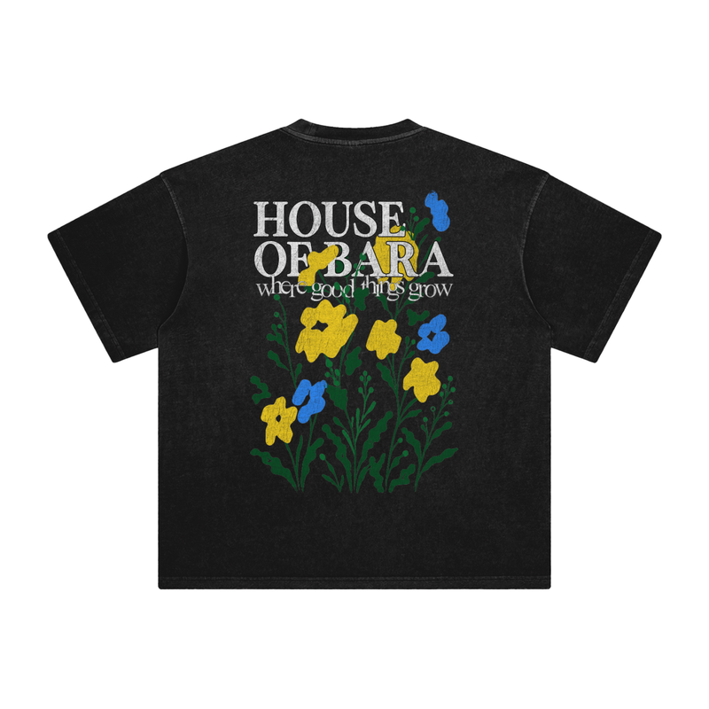 'WHERE GOOD THINGS GROW' TEE - BLACK
