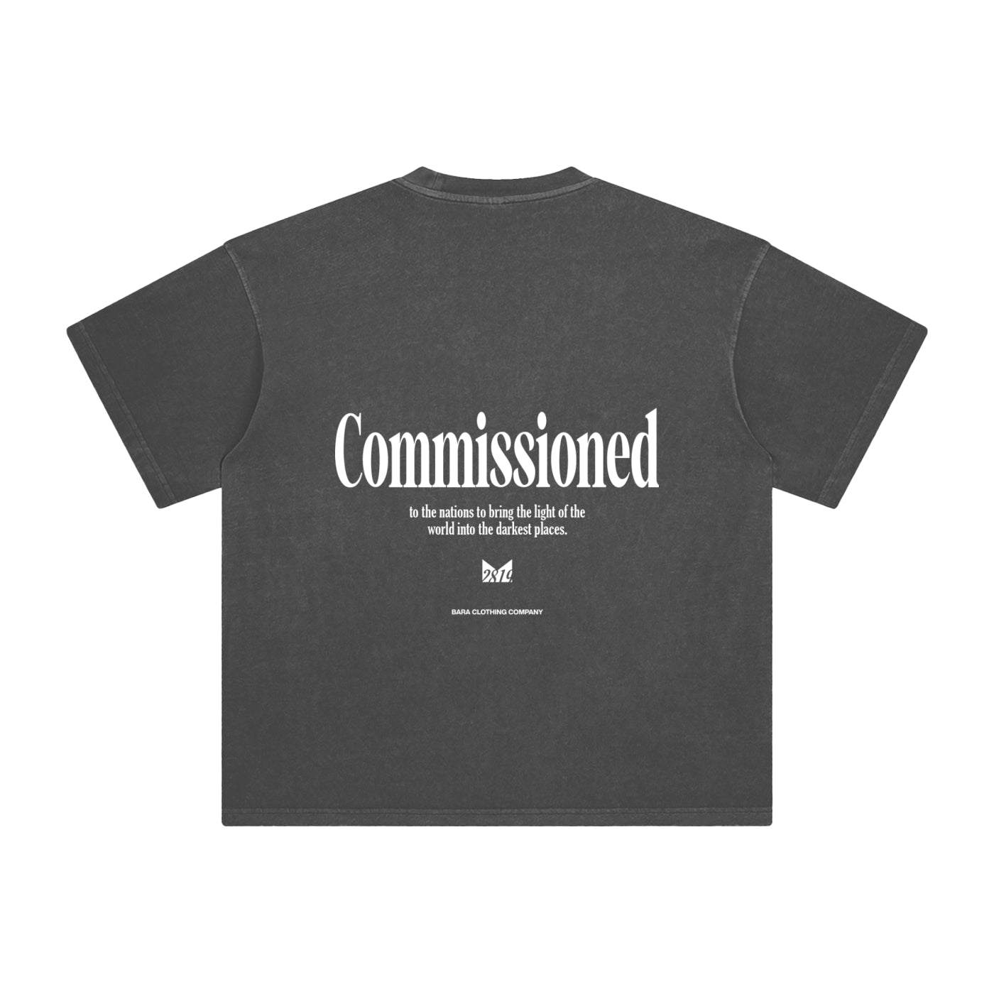 'COMMISSIONED' TEE